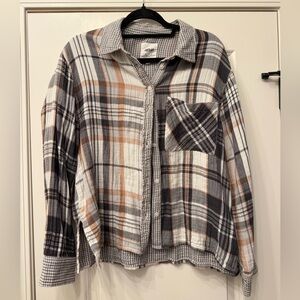 Aerie Plaid Button-Up Shirt
